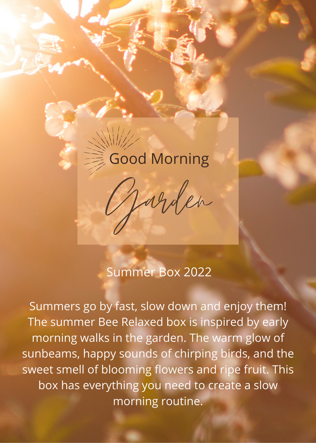Summer 2022 Box - Good Morning Garden